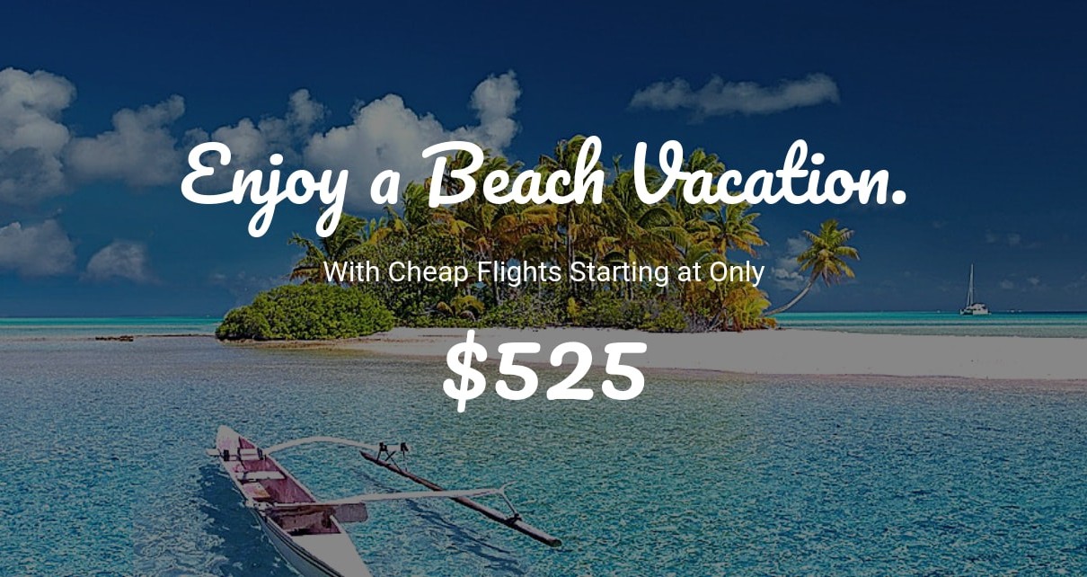 Discounted Flight Offer for Summer Beach Holidays TravelGuzs