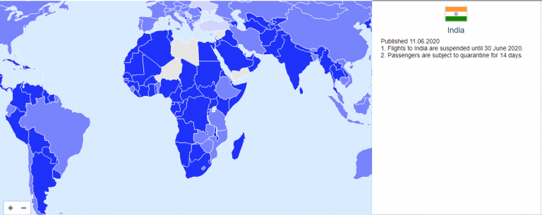 iata travel centre interactive map