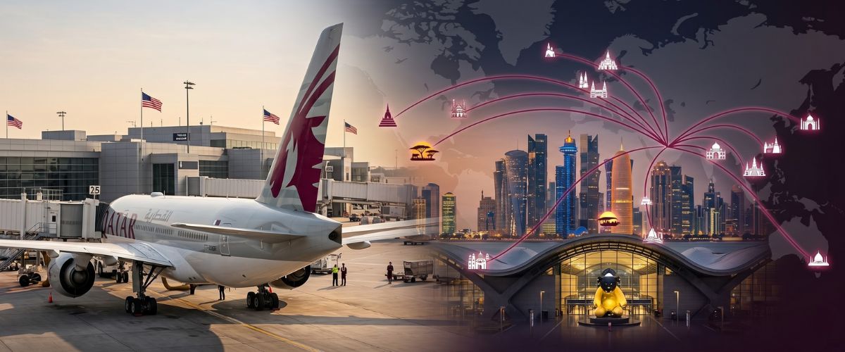 Qatar Airways 150 detsinations from the USA
